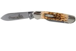 Case Canoe Amber Jigged Bone, 00263, 62131 CV Pocket Knife -Knife Shop CE263 03 case ce263 03