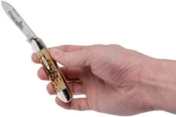 Case Canoe Amber Jigged Bone, 00263, 62131 CV Pocket Knife -Knife Shop CE263 10 case ce263 10