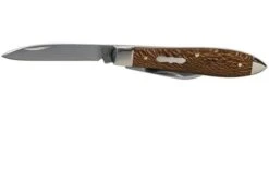 Case Tear Drop Bose Brown Sycamore Wood, 27268, TB72028 SS Pocket Knife -Knife Shop CE27268 03 case