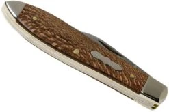 Case Tear Drop Bose Brown Sycamore Wood, 27268, TB72028 SS Pocket Knife -Knife Shop CE27268 04 case