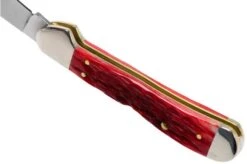 Case Copperhead Dark Red Bone, Peach Seed Jig, 31954, 61749L CV Pocket Knife -Knife Shop CE31954 05 case