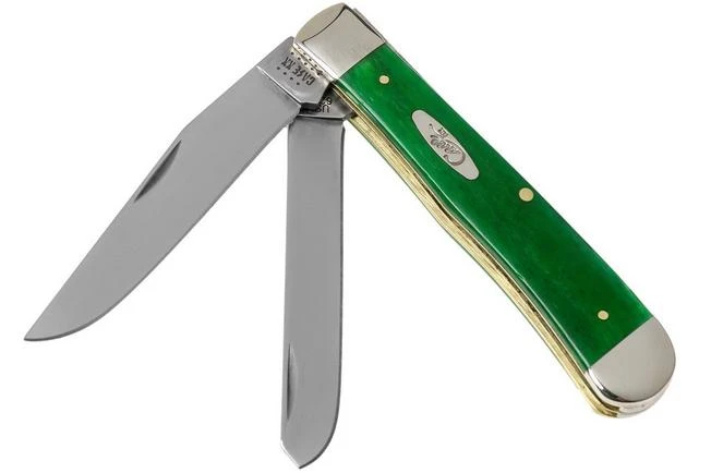 Case Trapper Brilliant Green Bone, Smooth, 52820, 6254 SS Pocket Knife 1 Case Trapper Brilliant Green Bone, Smooth, 52820, 6254 SS Pocket Knife
