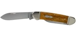 Case Canoe Antique Smooth Bone 58198, 62131 SS Pocket Knife -Knife Shop CE58198 03 case