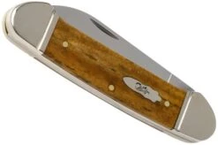 Case Canoe Antique Smooth Bone 58198, 62131 SS Pocket Knife -Knife Shop CE58198 04 case