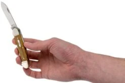 Case Canoe Antique Smooth Bone 58198, 62131 SS Pocket Knife -Knife Shop CE58198 05 case