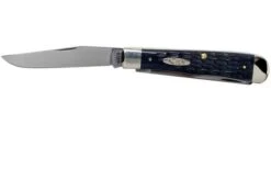 Case Trapper Pocket Worn Grey Bone, Crandall Jig, 58410, 6254 CV Pocket Knife -Knife Shop CE58410 03 case