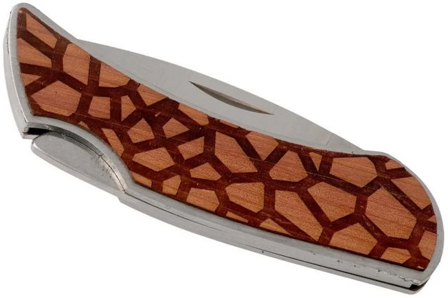Case X Woodchuck Executive Lockback Brushed Stainless, Giraffe, 64320, M1300L SS Pocket Knife 4 Case X Woodchuck Executive Lockback Brushed Stainless, Giraffe, 64320, M1300L SS Pocket Knife - Image 4