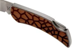 Case X Woodchuck Executive Lockback Brushed Stainless, Giraffe, 64320, M1300L SS Pocket Knife 11 Case X Woodchuck Executive Lockback Brushed Stainless, Giraffe, 64320, M1300L SS Pocket Knife -Knife Shop CE64320 06 case knives