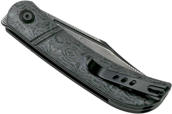 Civivi Appalachian Drifter C2015DS-1 Damascus, Grey G10 Rose Carbon Fibre Gentleman's Knife 4 Civivi Appalachian Drifter C2015DS-1 Damascus, Grey G10 Rose Carbon Fibre Gentleman's Knife - Image 4