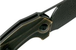 Civivi Plethiros C904DS-3 Damascus, Brass Pocket Knife, Elijah Isham Design -Knife Shop CIC904DS 3 06 civivi