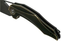 Civivi Plethiros C904DS-3 Damascus, Brass Pocket Knife, Elijah Isham Design -Knife Shop CIC904DS 3 07 civivi