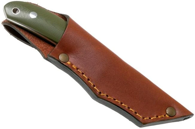 Casström Safari Olive G10 Hunting Knife 10607 Leather Sheath, Alan Wood Design 6 Casström Safari Olive G10 Hunting Knife 10607 Leather Sheath, Alan Wood Design - Image 6