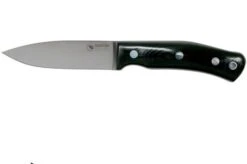 Casström No. 10 Swedish Forest Knife Black Micarta, 14C28N Flat Grind 13120