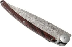 Deejo Tattoo 37g, Coralwood, Illusion 1CB042 Pocket Knife -Knife Shop DJ1CB042 04 deejo