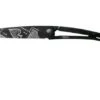 Deejo Tattoo Black 37g, Ebony, Good Luck 1GB000151 Pocket Knife