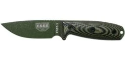 ESEE Model 3 OD Green Blade 3D OD Green-Black G10 Survival Knife 3PMOD-003 Black Sheath + Belt Clip