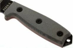 ESEE Model 3 Black Blade, Grey Handle 3P-KO Survival Knife Without Sheath -Knife Shop EE ESEE 3P KO 03 esee knives model 3 grijs ee esee 3p ko d3