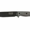 ESEE Model 6 Black Blade, Grey Handle 6P-KO Survival Knife Without Sheath