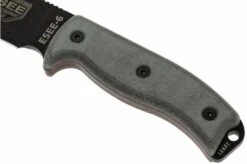ESEE Model 6 Black Blade, Grey Handle 6P-KO Survival Knife Without Sheath -Knife Shop EE ESEE 6P KO 03 esee knives model 6 ee esee 6p ko d3