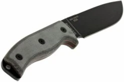 ESEE Model 6 Black Blade, Grey Handle 6P-KO Survival Knife Without Sheath -Knife Shop EE ESEE 6P KO 06 esee knives model 6 ee esee 6p ko d6