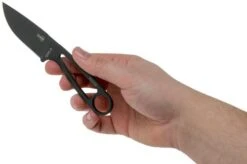 ESEE Izula Tactical Gunsmoke IZULA-TG-B Neck Knife With Black Sheath, Scales And Belt Clip -Knife Shop EE IZULA TG 03 esee knives