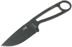 ESEE Izula Tactical Gunsmoke IZULA-TG-B Neck Knife With Black Sheath, Scales And Belt Clip -Knife Shop EE IZULA TG 04 esee knives