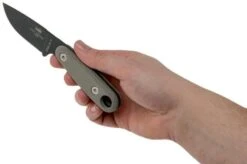 ESEE Izula II Tactical Gunsmoke IZULA-II-TG Neck Knife With Black Sheath + Belt Clip -Knife Shop EE IZULA2 TG 06 esee knives