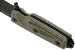 EKA RTG-1 Ready To Go 50020 Black Blade, Canvas Micarta Survival Knife -Knife Shop EK 50020 04 eka