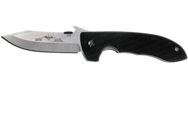 Emerson Mini CQC-8 Horseman Plain Edge, Stonewashed 1 Emerson Mini CQC-8 Horseman Plain Edge, Stonewashed