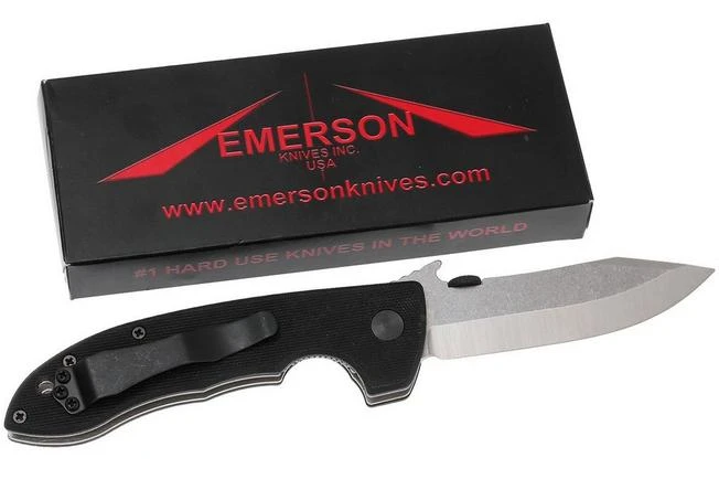 Emerson Mini CQC-8 Horseman Plain Edge, Stonewashed 9 Emerson Mini CQC-8 Horseman Plain Edge, Stonewashed - Image 9