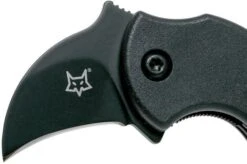 Fox Mini-Ka Folding Black W. Black Blade -Knife Shop FOFX 535B 03 fox knives