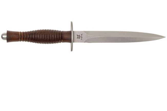Fox Fairbairn Sykes FX-593 Wallnut Handle, Hill Knives Design 2 Fox Fairbairn Sykes FX-593 Wallnut Handle, Hill Knives Design - Image 2
