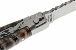 Fontenille Pataud Traditional 11 Cm, Guilloché, Mammoth Tooth, L11MMTG -Knife Shop FPL11MMTG 04 fontenille pataud traditional 11cm fpl11mmtg 04