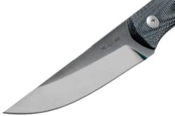 GiantMouse GMF2-DB Double Black Canvas Micarta, Satin, Fixed Knife, Ansø En Voxnaes Design -Knife Shop GMGMF2 DB 03 giantmouse