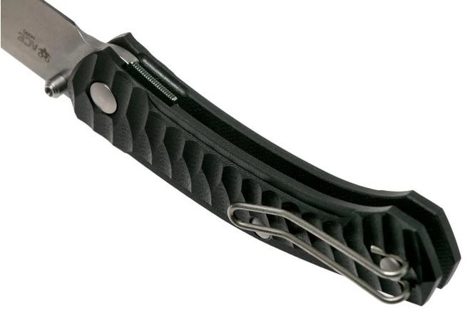 GiantMouse ACE Iona G10 Black, Tumbled Pocket Knife, Ansø En Voxnaes Design 5 GiantMouse ACE Iona G10 Black, Tumbled Pocket Knife, Ansø En Voxnaes Design - Image 5