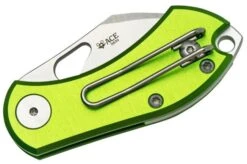 GiantMouse ACE Nibbler Green Aluminum, N690 Pocket Knife, Ansø And Voxnaes Design -Knife Shop GMNIBBLER ALU GREEN 04 giantmouse