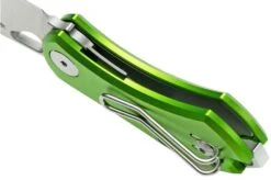 GiantMouse ACE Nibbler Green Aluminum, N690 Pocket Knife, Ansø And Voxnaes Design -Knife Shop GMNIBBLER ALU GREEN 05 giantmouse