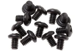Rick Hinderer Clip & Filler Tab Screws Black, Set Of 12