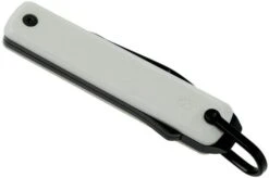 The James Brand Ellis, White G10 + Black Pocket Knife -Knife Shop JAKELLG10W 04 the james brand