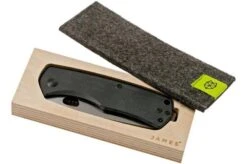 The James Brand Folsom KN102143-00 Black Micarta + Satin Pocket Knife -Knife Shop JAKN112143 00 08 the james brand