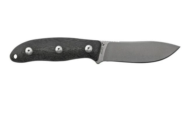 J.E. Made Semi Skinner Black Micarta Hunting Knife 2 J.E. Made Semi Skinner Black Micarta Hunting Knife - Image 2