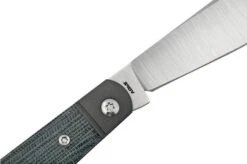 Jack Wolf Low Drag Jack DRAG-01-BLK, Black Canvas Micarta, Slipjoint Pocket Knife -Knife Shop JW DRAG 01 BLK 05 jackwolf