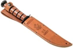 KA-BAR U.S. Army Knife 1220 Fixed Knife, Leather Sheath -Knife Shop KA1220 07 ka bar