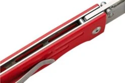 Kansept Reedus T1041A2 Stonewashed, Red G10 Pocket Knife, Dmitry Osarenko Design -Knife Shop KST1041A2 06 kansept