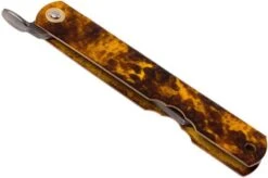 Higonokami Pocket Knife 7,4 Cm SPE2, SK-carbon Steel, Tortoise Shell -Knife Shop KT HIGO SPE2 07 higonokami kt higo spe2 07