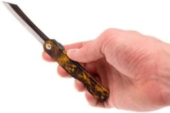 Higonokami Pocket Knife 7,4 Cm SPE2, SK-carbon Steel, Tortoise Shell -Knife Shop KT HIGO SPE2 08 higonokami kt higo spe2 08