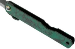 Higonokami Pocket Knife 7.3 Cm HIGOCJ, Blue Paper Steel, Jade Black Green Glitter Enamel -Knife Shop KT HIGOCJ 05 higonokami