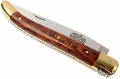 Forge De Laguiole - Natural Wood Folder, Snakewood -Knife Shop LA1211AM 03 forge de laguiole vouwmes la1211am d3