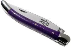 Forge De Laguiole 129INTCVIOBRI 9cm, Violet Micarta, Laguiole Knife -Knife Shop LA129INTCVIOBRI 04 forge de laguiole