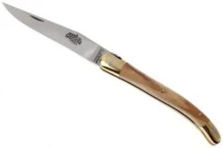 Forge De Laguiole - Natural Wood Folder, 3 Inch, Olivewood